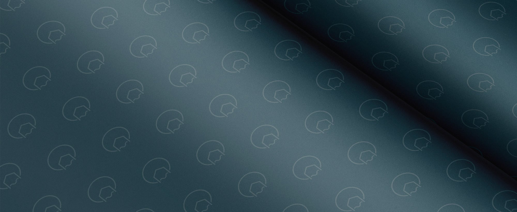 The SpainLomat brand pattern: repeated outline house-and-sun marks across a dark teal folded surface.